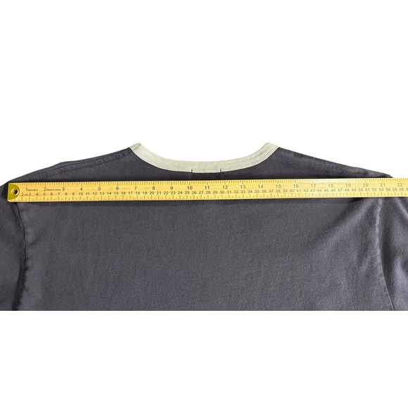 Polo Jeans Co Ralph Lauren Mens XL Navy Long Sleeve Ringer T-Shirt Flag Logo - Picture 5 of 8